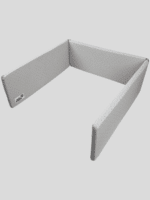 מגן ראש לעריסה 100% כותנה אורגנית נקודות אפור