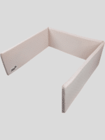 מגן ראש לעריסה 100% כותנה אורגנית נקודות ורוד