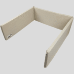 מגן ראש למיטת תינוק 100% כותנה אורגנית נקודות קפוצ’ינו