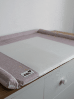 ⁦מזרן החתלה סלאב סגול בשילוב שעוונית 100% כותנה אורגנית⁩ – תמונה ⁦2⁩