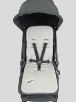 מזרן ויסקו לעגלה 100% כותנה אורגנית נקודות אפור