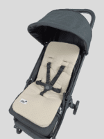 ⁦מזרן ויסקו לעגלה 100% כותנה אורגנית נקודות קפוצ'ינו⁩ – תמונה ⁦2⁩