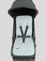 מזרן ויסקו לעגלה 100% כותנה אורגנית נקודות תכלת