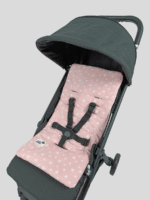 ריפודית לעגלה 100% כותנה אורגנית כוכבים ורוד