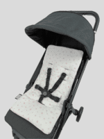 ⁦ריפודית לעגלה 100% כותנה אורגנית כוכבים ורוד⁩ – תמונה ⁦2⁩