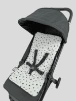 ⁦ריפודית לעגלה 100% כותנה אורגנית כוכבים כחול⁩ – תמונה ⁦2⁩