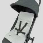 ריפודית לעגלה 100% כותנה אורגנית נקודות אפור