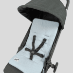 ריפודית לעגלה 100% כותנה אורגנית נקודות תכלת