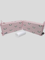 סט מצעים ללול 3 חלקים פנדה ורוד - Baby Dreamz