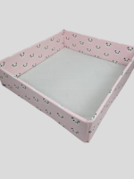 סט מצעים ללול תינוק 3 חלקים פנדה ורוד פרוס - Baby Dreamz