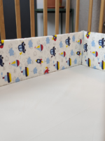 סדין ומגני ראש ללול תינוק דגם מכוניות - Baby Dreamz