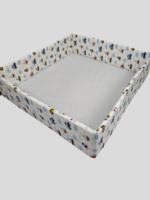 סט מצעים ללול תינוק בדגם מכוניות צבעוני 100% כותנה אורגנית