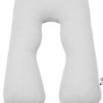 כרית תמיכה להריון והנקה עם מילוי ושכבה חיצונית 100% כותנה - לבן Funny Bunny