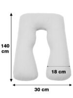 מידות כרית תמיכה להריון והנקה לבן Funny Bunny