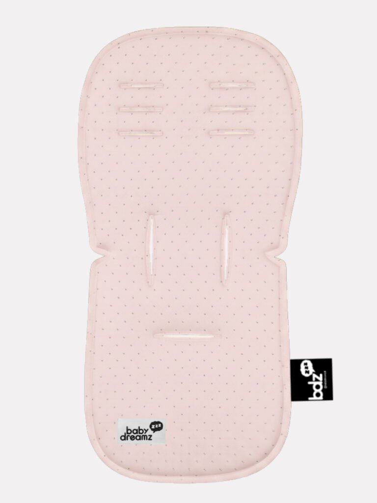 ריפודית לעגלה Cross 100% כותנה אורגנית נקודות ורוד