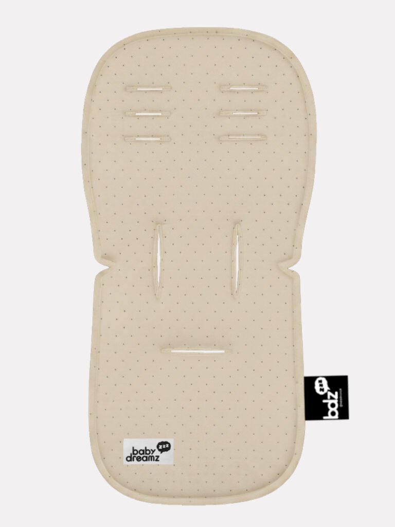 ריפודית לעגלה Cross 100% כותנה אורגנית נקודות קפוצ'ינו