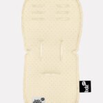 ריפודית לעגלה Cross 100% כותנה אורגנית נקודות שמנת