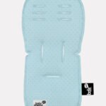 ריפודית לעגלה Cross 100% כותנה אורגנית נקודות תכלת