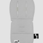 ריפודית לעגלה Line דגם נקודות אפור - 100% כותנה אורגנית מבית Baby Dreamz