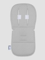 גב ריפודית לעגלה Line נקודות אפור - עם סקוצ'ים לתפיסת רצועות