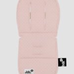 ריפודית לעגלה Line דגם נקודות ורוד - 100% כותנה אורגנית מבית Baby Dreamz