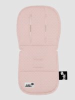 ריפודית לעגלה Line דגם נקודות ורוד - 100% כותנה אורגנית מבית Baby Dreamz