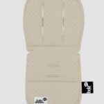 ריפודית לעגלה Line דגם נקודות קפוצ'ינו - 100% כותנה אורגנית מבית Baby Dreamz