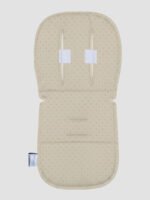 גב ריפודית לעגלה Line נקודות קפוצ'ינו - עם סקוצ'ים לתפיסת רצועות