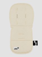 ריפודית לעגלה Line דגם נקודות שמנת - 100% כותנה אורגנית מבית Baby Dreamz