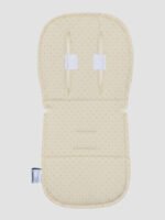 גב ריפודית לעגלה Line נקודות שמנת - עם סקוצ'ים לתפיסת רצועות