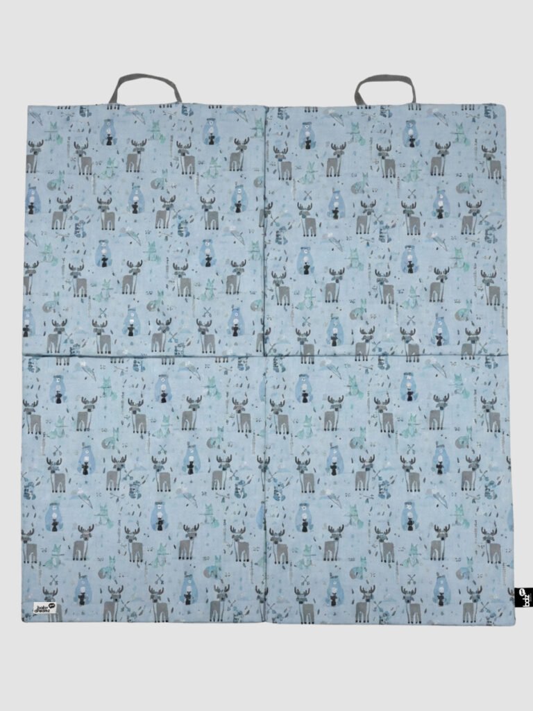 מזרן פעילות מתקפל 145×145 איילים תכלת