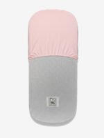 סדין לעגלה סל שכיבה ורוד חצי מולבש על מזרן