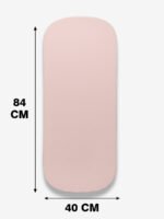 מידות סדין לעגלה סל שכיבה 84x40 ס״מ בצבע ורוד