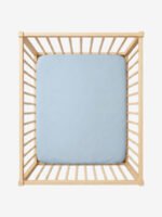 סדין ללול תינוק תכלת 100% כותנה טריקו Funny Bunny בתוך לול תינוק