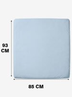 מידות סדין ללול תינוק תכלת 95×83 ס"מ Funny Bunny