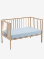 סדין לעריסת תינוק תכלת 100% כותנה טריקו בתוך עריסה - Funny Bunny