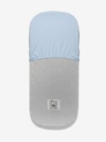 סדין לעגלה סל שכיבה תכלת חצי מולבש על מזרן