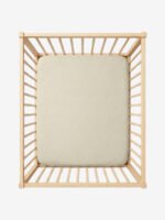 סדין ללול תינוק שמנת 100% כותנה טריקו Funny Bunny בתוך לול תינוק