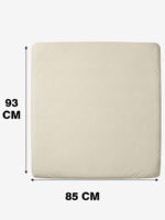 מידות סדין ללול תינוק שמנת 95×83 ס"מ Funny Bunny