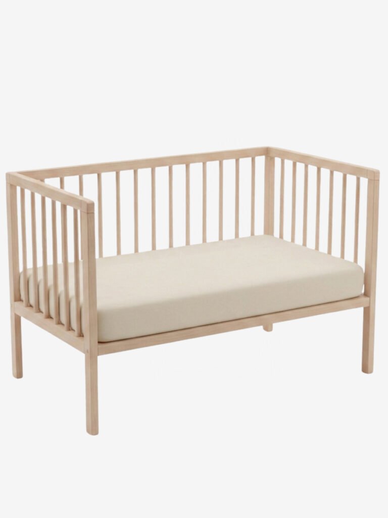 סדין לעריסת תינוק שמנת 100% כותנה טריקו בתוך עריסה - Funny Bunny