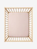 סדין ללול תינוק ורוד 100% כותנה טריקו Funny Bunny בתוך לול תינוק