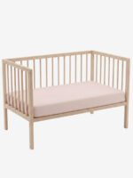 סדין לעריסת תינוק ורוד 100% כותנה טריקו בתוך עריסה - Funny Bunny