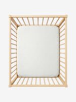 סדין ללול תינוק לבן 100% כותנה טריקו Funny Bunny בתוך לול תינוק