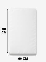 מידות סדין לעריסת תינוק לבן מתאים למזרן עריסה עד 90×60 ס"מ