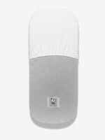 סדין לעגלה סל שכיבה לבן חצי מולבש על מזרן